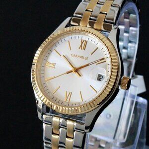 Caravelle Ladies Two Tone Stainless Steel Watch by Bulova